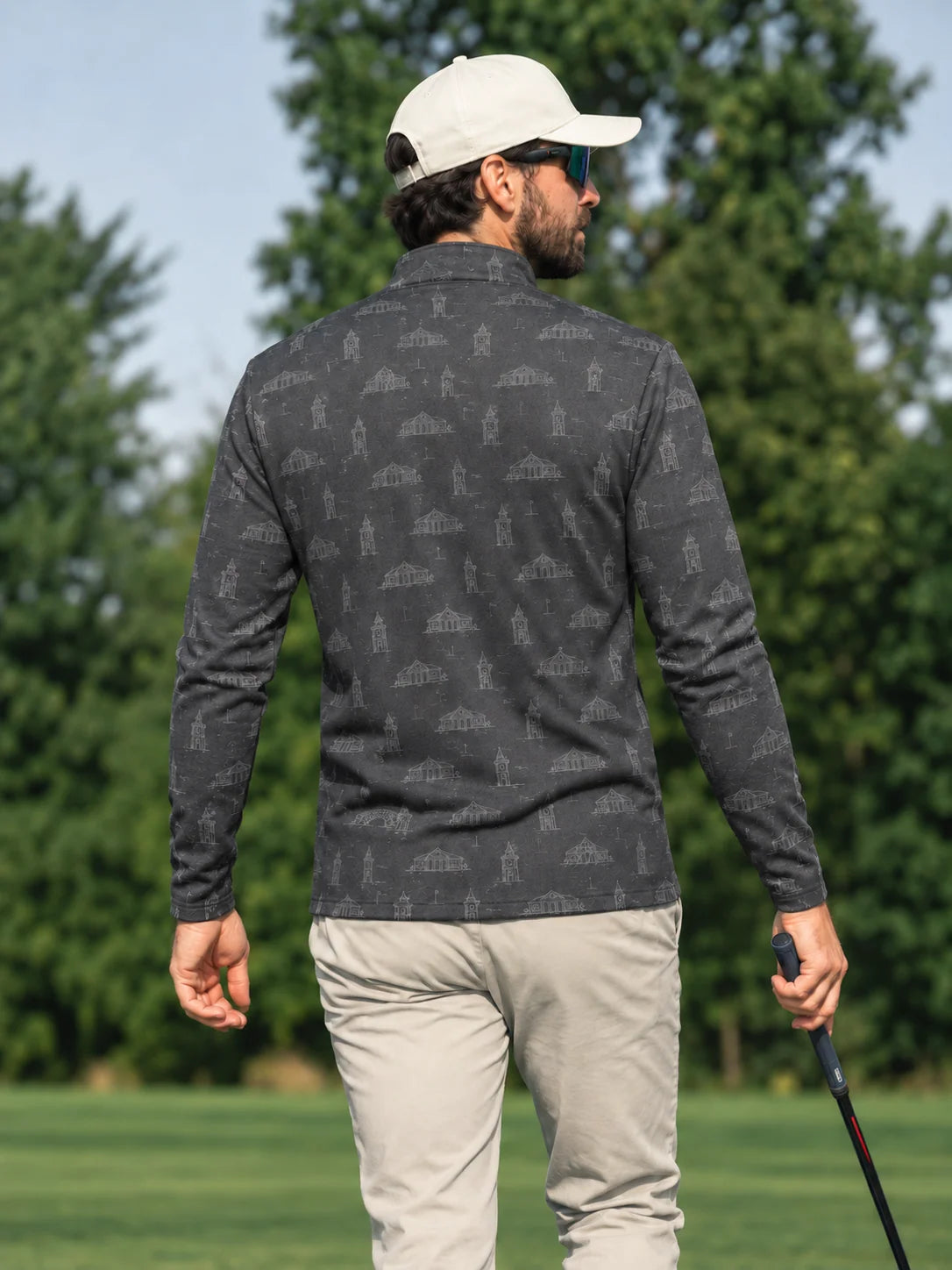 Heritage-Golfpullover mit kurzem Reißverschluss