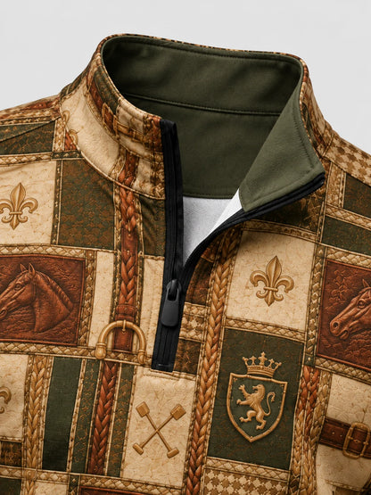 Performance-Quarter-Zip-Pullover im Reitclub-Stil