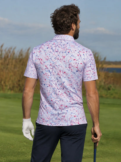 Paint Splash Performance-Golf-Poloshirt