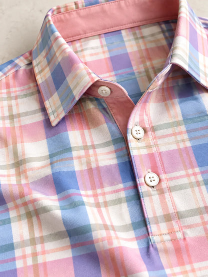 Resort Plaid Performance-Golf-Poloshirt