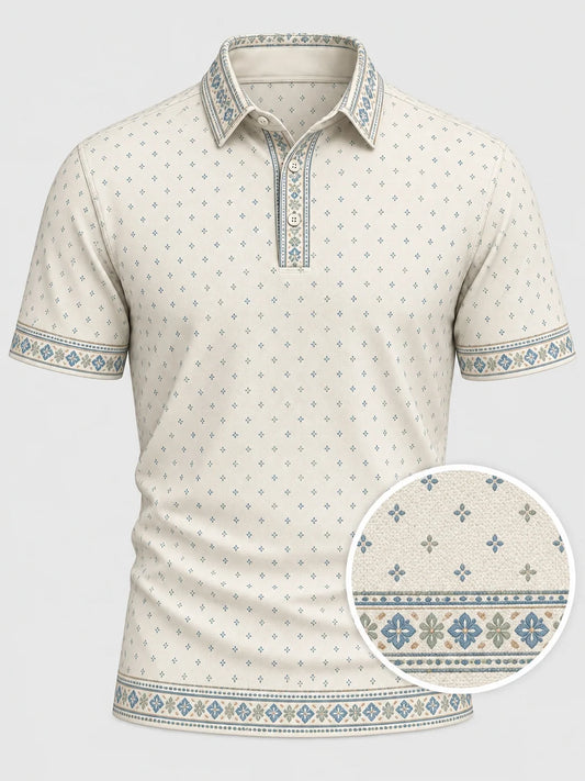 Heritage Tile Performance-Golfpoloshirt