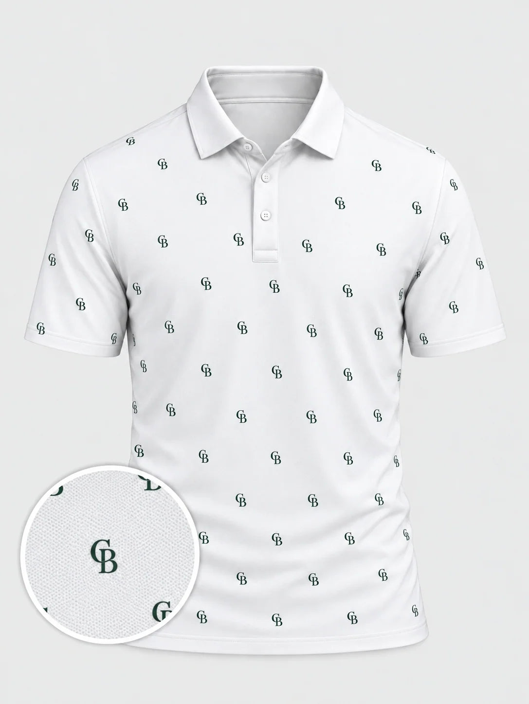 CB Logo Performance-Golf-Poloshirt