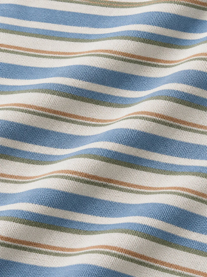 ClubBorne Golf Coastal Stripe Quarter-Zip-Pullover