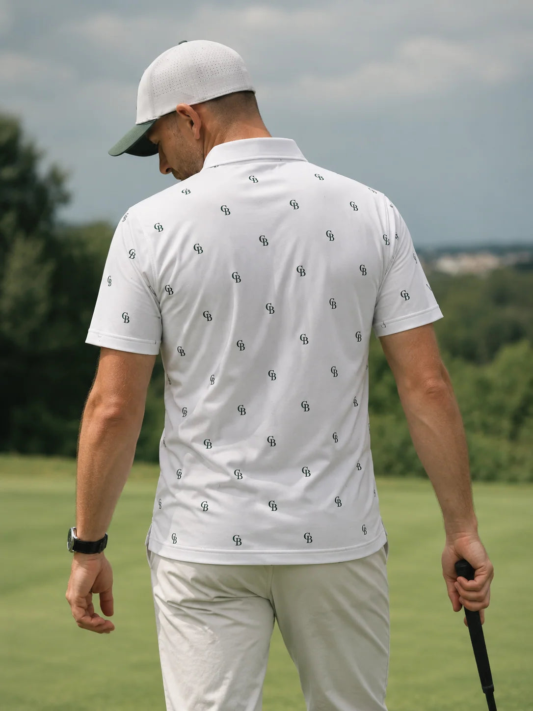 CB Logo Performance-Golf-Poloshirt