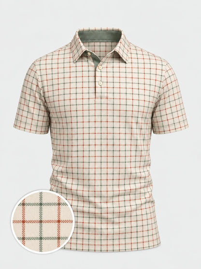 Fairway Check Performance-Golf-Poloshirt